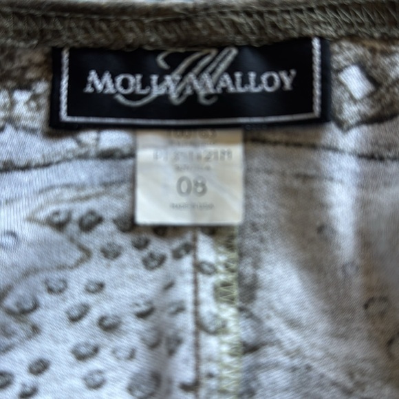 Vintage Molly Malloy Maxi dress Womens 8 safari scoop neck sleeveless vacation - Picture 5 of 8